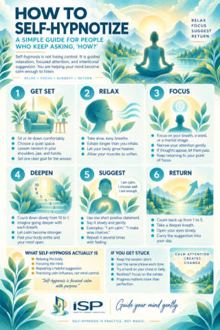 How to Self-Hypnotize infographic